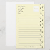 Schrijfpapier voor kattenbroodjes briefpapier (Voorkant / Achterkant)