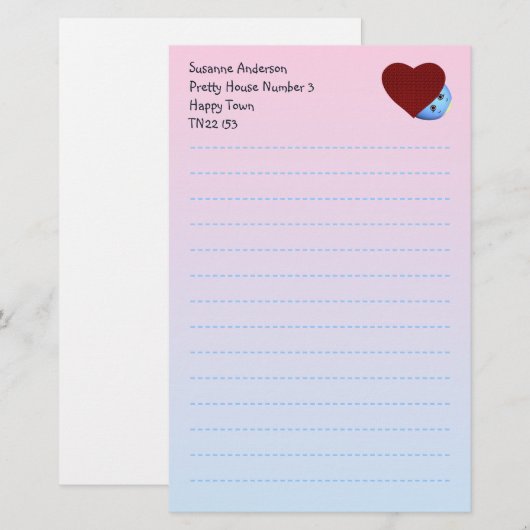  schrijfpapier voor kinderen briefpapier (Voorkant / Achterkant)