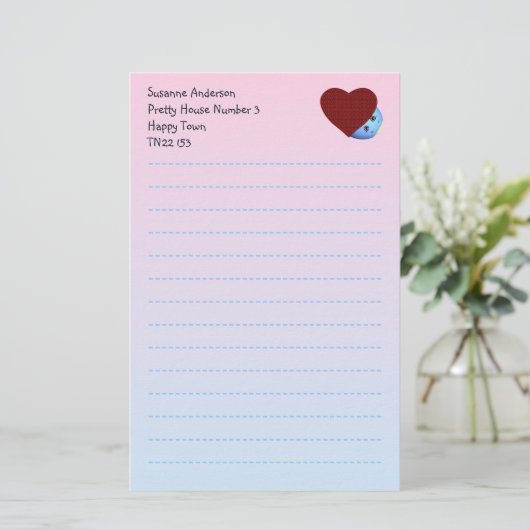 schrijfpapier voor kinderen briefpapier (Staand voorkant)