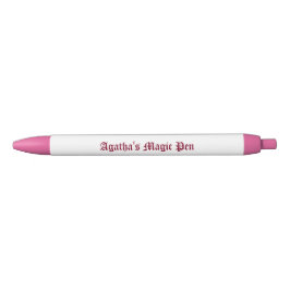 Schrijfpen, , roze, zwarte inkt pen