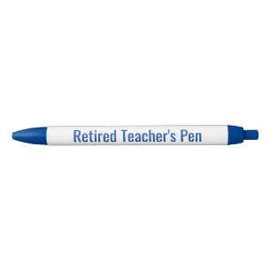 Schrijfpen van de gepensioneerde leraar zwarte inkt pen