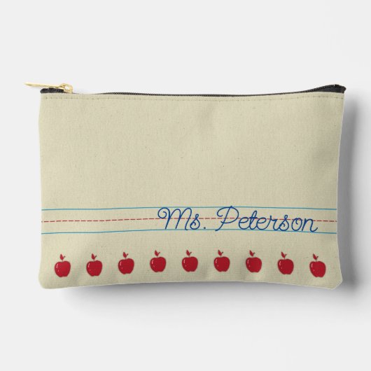 Schrijfpraktijk Notitieboek Papier Apple Pouch Etui (Voorkant)