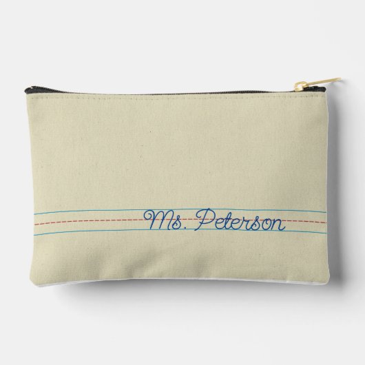 Schrijfpraktijk Notitieboek Papier Leraar Gift Pou Etui (Achterkant)