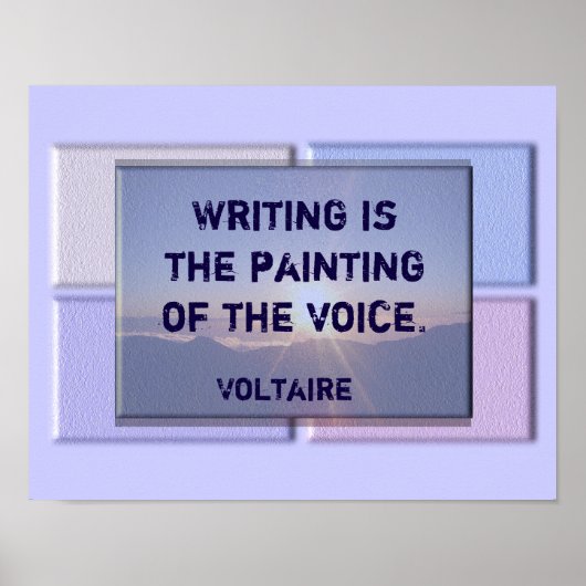 Schrijfprijsopgave - Voltaire print (Voorkant)