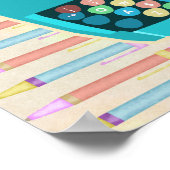 Schrijfruimte voor schrijfmachines Speciaal ontwor Poster (Hoek)