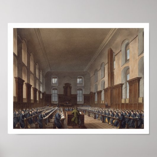 Schrijfschool, Christus Hospital, van Ackermann's Poster (Voorkant)