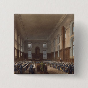 Schrijfschool, Christus ziekenhuis, van Ackermann' Vierkante Button 5,1 Cm