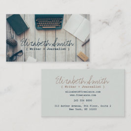 Schrijfschrijfmachine koele  typemachine visitekaartje