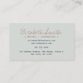 Schrijfschrijfmachine koele  typemachine visitekaartje (Achterkant)