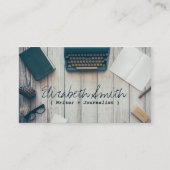 Schrijfschrijfmachine koele  typemachine visitekaartje (Voorkant)