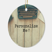 Schrijfschrijfmachine met schrijfmachine keramisch ornament (Links)