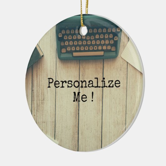 Schrijfschrijfmachine met schrijfmachine keramisch ornament (Links)