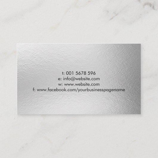 Schrijfservices opnieuw gebruiken Professional Visitekaartje (Achterkant)