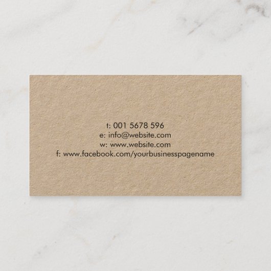 Schrijfservices opnieuw gebruiken Professional Visitekaartje (Achterkant)