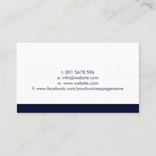 Schrijfservices opnieuw gebruiken Professional Visitekaartje (Achterkant)