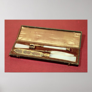 Schrijfset gegeven aan zijn vrouw, Eveline Hanska Poster