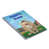 Schrijfspullen bij konijnenparade notitieboek (Rechterzijde)