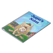 Schrijfspullen bij konijnenparade notitieboek (Linkerzijde)