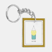 SCHRIJFSTER Acryl Sleutelhanger van Dichteres Adie (Voorkant Links)