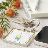 SCHRIJFSTER Acryl Sleutelhanger van Dichteres Adie (Voorkant Rechts)