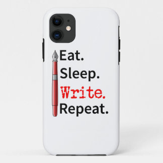 Schrijfster herhalen in slaapstand Case-Mate iPhone case