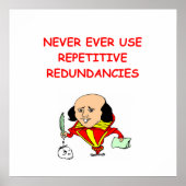 schrijfster poster (Voorkant)