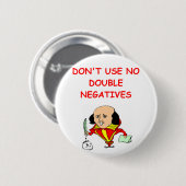 schrijfster ronde button 5,7 cm (Voorkant /achterkant)