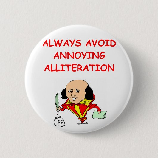 schrijfster ronde button 5,7 cm (Voorkant)