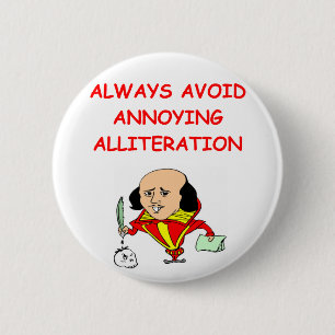 schrijfster ronde button 5,7 cm