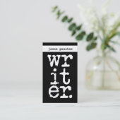 schrijfster visitekaartje (Staand voorkant)