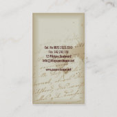  schrijfstijl schrijfster visitekaartje (Achterkant)