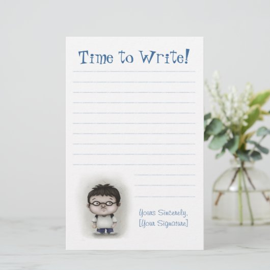 Schrijftijd Briefpapier (Staand voorkant)