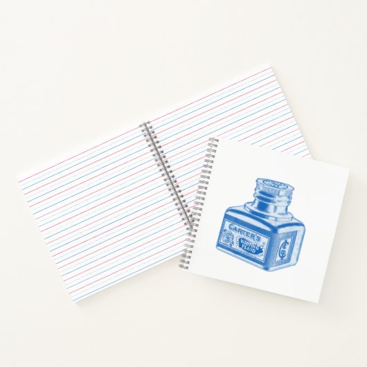 Schrijfvloeistof  inktfles notitieboek (Binnen)