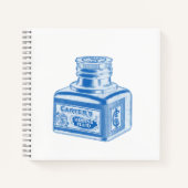 Schrijfvloeistof  inktfles notitieboek (Voorkant)
