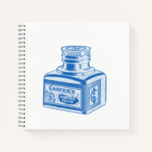 Schrijfvloeistof  inktfles notitieboek (Voorkant)