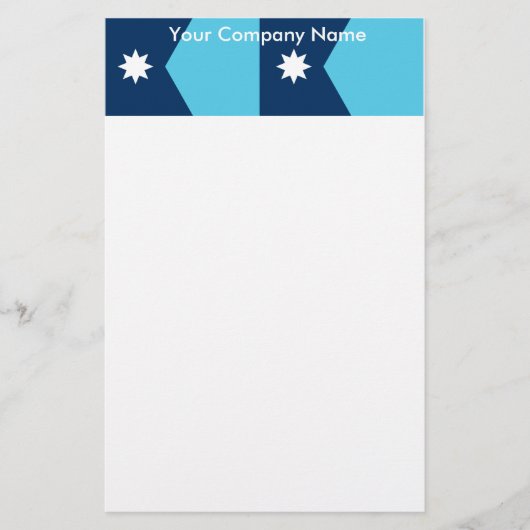 Schrijfwaren met de vlag van Minnesota, VS Briefpapier (Voorkant)