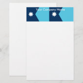 Schrijfwaren met de vlag van Minnesota, VS Briefpapier (Voorkant / Achterkant)
