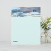 Schrijfwarenpapier (Hemelsblauw) RFPMDesigns 2024 (Staand voorkant)
