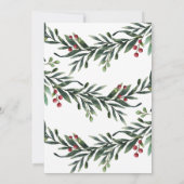 Schrijfwistkertak niet-fotovakantie kaart (Achterkant)