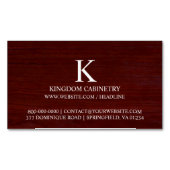 schrijnwerkerij magnetisch visitekaartje (Voorkant)