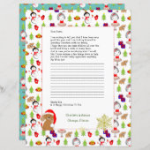 Schrijven aan de Santa Claus Cute Personalized Sta (Voorkant / Achterkant)