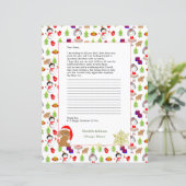 Schrijven aan de Santa Claus Cute Personalized Sta (Staand voorkant)