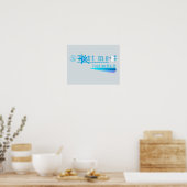 Schrijven doet ertoe: sms me, leg het gewoon neer poster (Keuken)