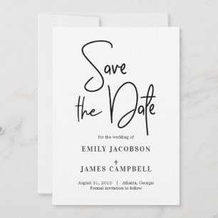 Schrijven Formulier sparen de datumkaart Save The Date