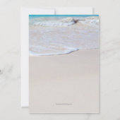 Schrijven in de zand bruiloft aankondiging (Achterkant)