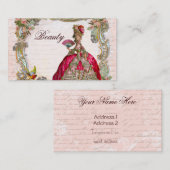 Schrijven in het Frans en Marie Antoinette Visitekaartje (Voorkant / Achterkant)