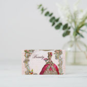 Schrijven in het Frans en Marie Antoinette Visitekaartje (Staand voorkant)