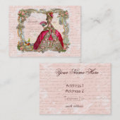 Schrijven in het Frans en Marie Antoinette Visitekaartje (Voorkant / Achterkant)