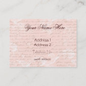 Schrijven in het Frans en Marie Antoinette Visitekaartje (Achterkant)