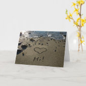 Schrijven in het Zand Kaart (Gele Bloem)